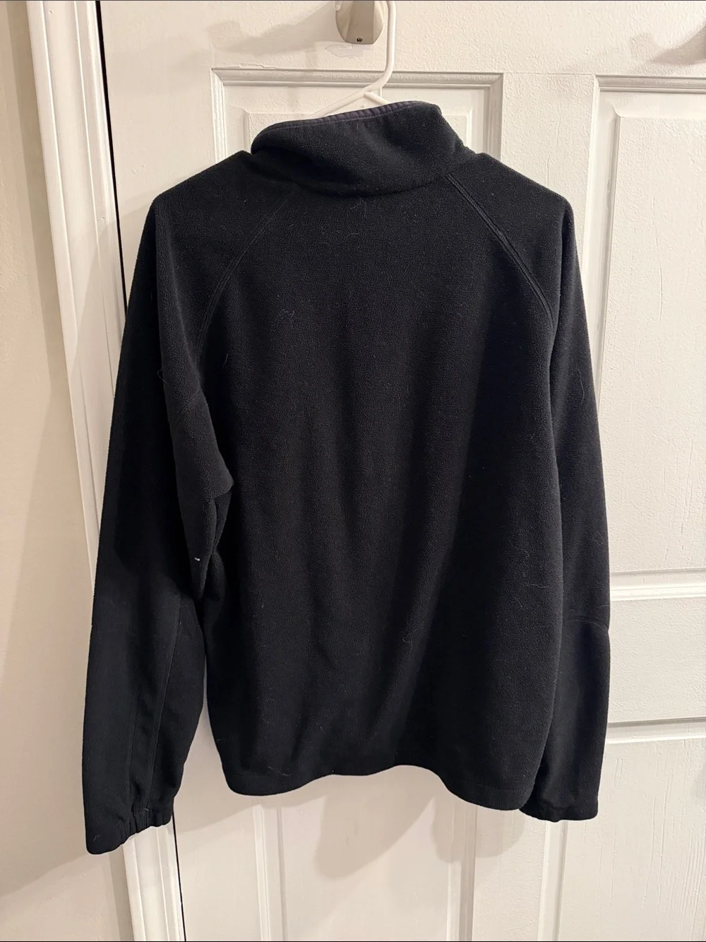 Columbia Black Half-Zip Fleece with Chest Pocket size large